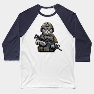 Tactical Cat Baseball T-Shirt